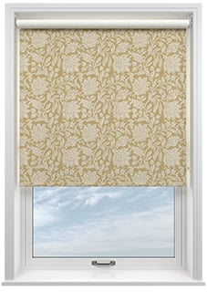 Land & Shore Rowallane (Blackout), Ochre - Roller Blind